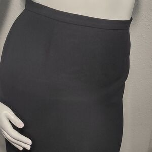 Vintage Plus Size Petite Black Pencil Skirt